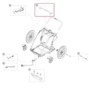Thule Businesswomen BAR Zubehörleiste With Lamp Double for Thule Chariot Cross 2