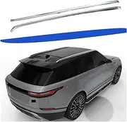 2Pcs Silver Left Right Aluminium Roof Rack Bar Rail Compatible for L-a-n-d R-o-v-e-r Range Rover Velar 2018-2024