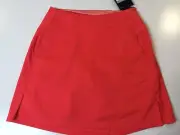 NWT Women's DriFit Nike Golf Tennis Skort Skirt Orange MSPR $70 Athletic Sport