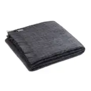 St Albans Mohair Throw Rug Blanket Onyx
