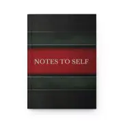 Notes to Self Hardcover Journal, Leather Look Design, Mens Writing Notebook