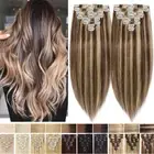 CLEARANCE Thick Human Remy Hair Extensions Clip in Double Weft Full Head 8pieces