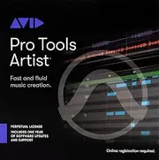 AVID Software, Pro Tools Artist, Permanent License, Activation Card in the Box