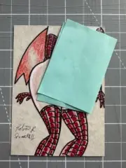 Original Signed Robert Smith Naughty Mary Jane Watson Spidey Suit Sketch Card
