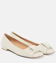 [Gianvito Rossi] Gianvito Rossi Patent leather ballet flats AU 4 white