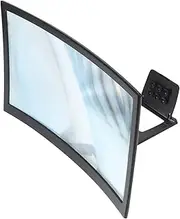 DECORNIJIA Curved Phone Screen Magnifier with Stand Amplifies Mobile Screens for Enhanced Viewing Experience for Movies Videos Portable Design for Teens Adults
