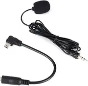 Mini Microphone, 3.5mm External Microphone Clip On Mic with Adapter Cable, for GoPro 3+/ Black, Default