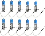 10pcs H3 24V 100W Auto Halogen Bulbs Car Light Source Parking Head Fog Lamps White Headlight High Power Super Bright