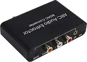 Aswalling Audio Converter ARC Audio Extractor -Compatible Optical SPDIF Coaxial to Analog 3.5mm Digital to Analog