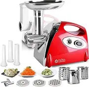 Flora Max 2800W Electric Meat Mincer Sausage Filler Stuffer Kibbe Maker Machine (MGM-GB550 + MG-ACC01)