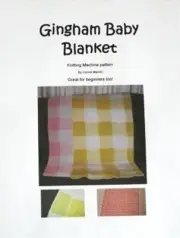 Gingham Blanket - knitting machine pattern!