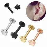 Body Piercing Jewelry Tragus Earrings Star Shape Cartilage Helix Ear Studs