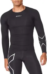2XU Men's Compression Long Sleeve Top - Enhance Performance and Recovery