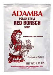 Red Borscht Mix Pack of 3 1.25oz Quick Easy Preparation Product of Poland