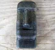 (3) Orgone Moai human head Statue Easter Island Tiki God Spirit Energy Generator