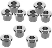 Generic 10pcs Guitar Accessories Big Knob Passive Guitar Tuning Peg Knobs Replacement Cord Wire Rechargeable Cable Tuner Bass Machine Heads Plucker Potentiometer Tuners Machine Abs Silver