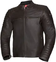 IXS Classic LD Dark Motorcycle Leather Jacket, brown, Size 60 for Men