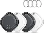 Air Tags-4 Pack, Bluetooth Tracker Works with Apple Find My APP (iOS Only), Bluetooth Smart Air Tag Keys Finder and Item Locator for Keys, Bags, Luggage, Pets, Wallet, Replaceable Battery