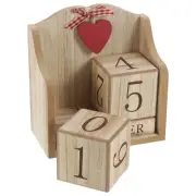 Decorative Calendar Blocks LED Clock Flip Rod for Classroom Board Office