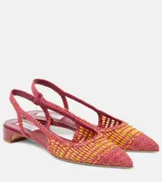 [Gabriela Hearst] Gabriela Hearst Perro leather slingback flats AU 4 pink