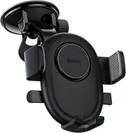 Baseus Ultra Control Lite Series Car Holder – Auto Clamping, Secure Suction Mount, Compatible with Smartphones 5.7-7.2 inches – Cluster Black