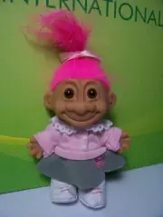 FIFTIES GIRL IN POODLE SKIRT - 5" RUSS TROLL DOLL - NEW IN BAG