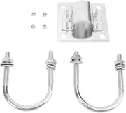 Antenna Mount, Adapter for Satellite Dish Pole with Stainless Steel U Bolt Clamp Kit, Compatible with Starlink V2, Robust for Secure TV Antennae Installation