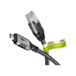 Goobay USB-C™ 3.1 to RJ45 Ethernet Cable 7.5m for Laptop/Tablet - Black - Black