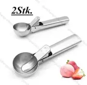 2 pieces. Stainless steel ice cream scoop, ice cream scoop, ice cream ball scoop