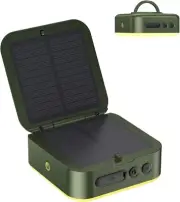 LumiSun Camping Lantern - Collapsible Solar LED Lamp, 5200mAh Solar/USB Recha...
