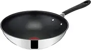 Tefal Jamie Oliver Home Cook Stainless Steel Non-Stick 28cm Induction Wok
