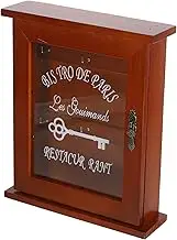 WEKAMOS 1pc Vintage Wall-Mounted Storage Box for Entryway Stylish Key Organizer for Home Decor Compact Design for Easy Storage Rustic Finish