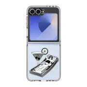 Galaxy Z Flip6 Clear Case Billionaire