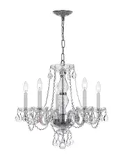 Crystorama Traditional Crystal 5-Light Spectra Crystal Chrome Chandelier