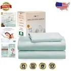 Luxury 100% Cotton Twin Size Bed Sheets Set - Cooling, Deep Pockets in Seafoam