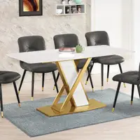 在飛比找momo購物網優惠-【MUNA 家居】伊蒂絲5.3尺岩板餐桌/不含椅(桌子 餐桌