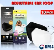 [ Happylife Adjustable KF94 ] Korean Face Mask Made in Korea Adults Kids Goodday