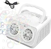 Automatic Bubble Blower Machine – Electric Continuous Bubble Maker | Bubble Stream Machine for Kids, Wedding Decor, Events | Portable High-Volume Bubble Blower for Outdoor Fun