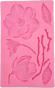 3D Flower Shaper Silicone for Resin Candle Chocolate Craft Making Cake Decoration Easy Release Non Stick Reusable Dishwasher Safe