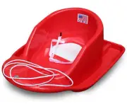 Flexible Flyer Toddler Boggan Red Plastic Injection Molded Toboggan 27L x 10.5H