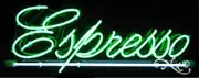 BRAND NEW "ESPRESSO" 32x13x3 UNDERLINED REAL NEON SIGN w/CUSTOM OPTIONS 10053