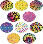 Dexcom Adhesive Mix Design - Adhesive Patches with Split Backing, Easy to Apply x 10 Pack - Fluro (Dexcom G7) (No Inner Cut - Full Circle)