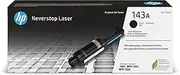 HP 143A Genuine Original Black Neverstop Toner Reload Kit works with HP Laser NS MFP 1005n; HP Neverstop Laser 1000n, 1001nw, 1020n; HP Neverstop Laser MFP 1200n, 1200nw, 1201n, 1202nw, 1202w (W1143A)