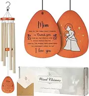 Gifts for Mom, Mom's Gift Wind Chimes with Printed mom & Daughter on The Wind Catcher