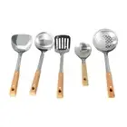 Wooden Kitchen Utensils Lightweight Pot Spatulas Soup Spoon Rice Spoon Colander