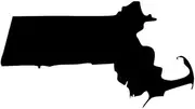 Massachusetts BAY State Boston Pride Decal Sticker - Black 5" Vinyl Decal for Cars,Laptops