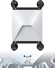 Starlink mini Mount-Starlink Mini Accessories-Mounting Kit for Car Windows and Sunroofs- Car Mount with Strong Suction Cups and Dual Slots (Aluminum)