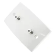 Dual F-Type Wall Plate Wallplate for TV Antenna Aerial Lead Cable Socket Outlet