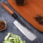 Hand Forged Nakiri Knife 160 mm San Mai Steel Vegetables Tools Cleaver Kitchen