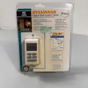 Sylvania SA 170 SA170 Digital Wall Switch Timer Zip-Set One Step Set-Up 15 ampA7